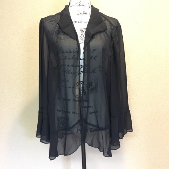 sheer evening jacket
